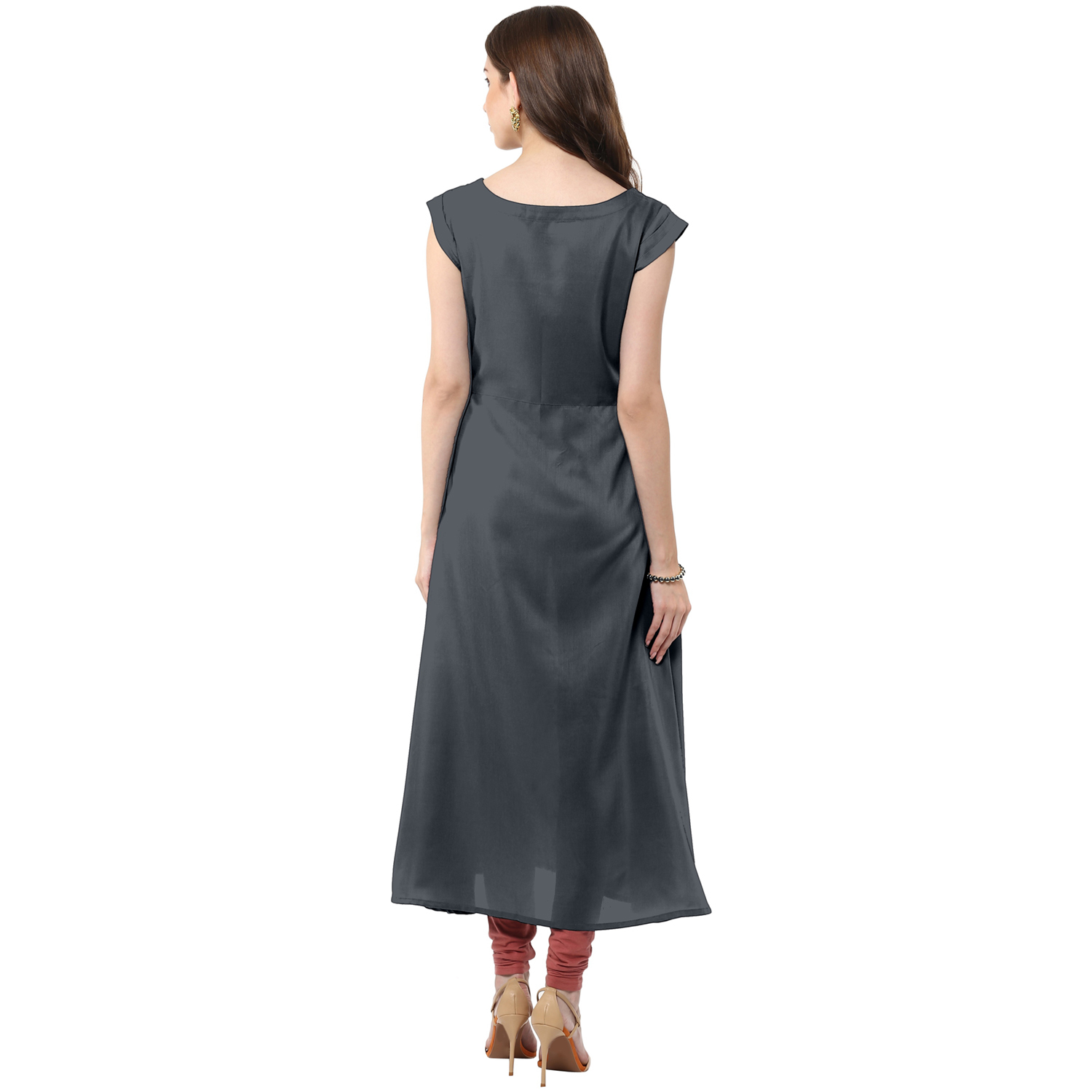 Printed Crepe Kurtis - Crepe Fabric, Sizes Xs-xxxl, Trendy Green Printed Design, Short Sleeve, Perfect For Summer Ethnic Wear