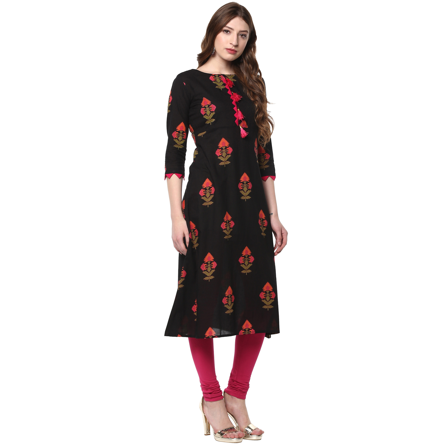 Cotton A-line Kurti