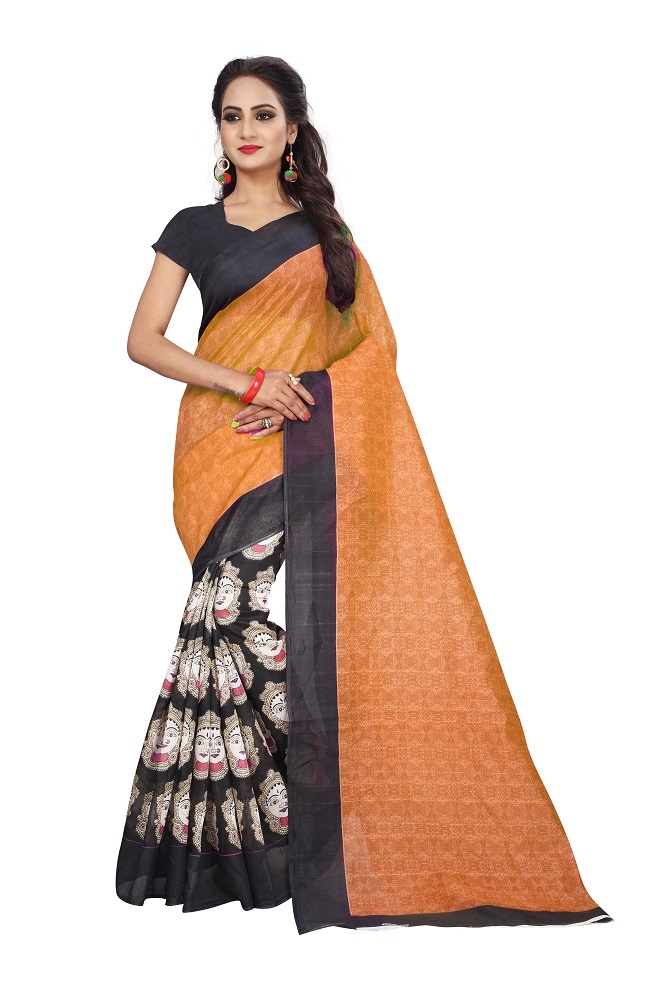 Big Border Plain Chanderi Saree - Poly Silk, Length: 5.5 Mtr, Blouse Length: 0.8 Mtr | Comfort For All Seasons, Elegant Plain Design, Versatile Colors