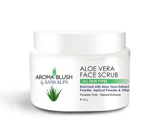 एलो वेरा फेस स्क्रब जेंटल ऑन स्किन