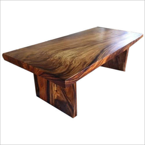 आयताकार ठोस लकड़ी के टेबल टॉप