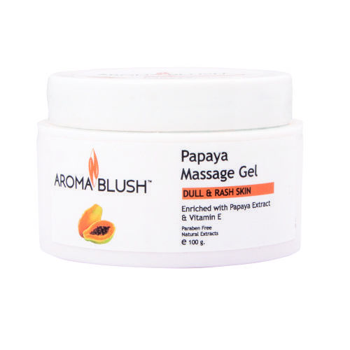 Papaya Face Massage Gel - Papaya Extract for Nourishing Dry Skin | Gentle on Skin, Easy to Use, Free from Harmful Chemicals