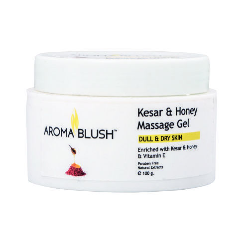 केसर और हनी फेस मसाज जेल जेंटल ऑन स्किन