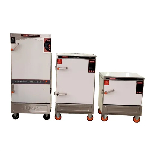 Idli Making Machine - Stainless Steel, 8 Tray Single Door, 120mm Height, 100mm Length | Easy Adjustable Temperature Controller, Auto-Feed Water Control, Food Grade Materials, Fast Heating