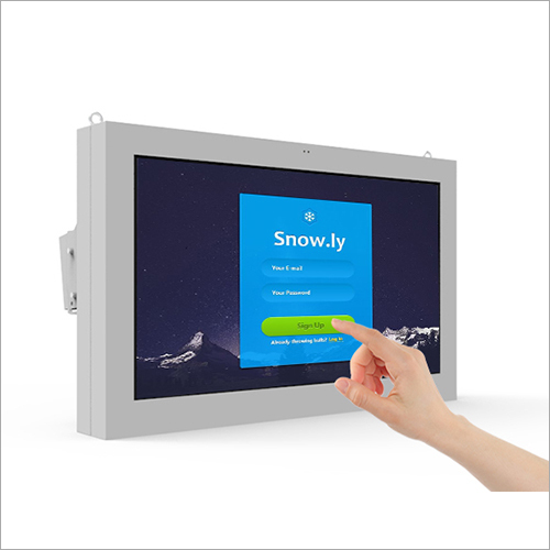 Outdoor Wall Mount LCD Screen - 55-65 Inch Weather-Protected Metal Housing | Sun Readable Display, IP65 Rated, Remote Controlled, WiFi/Bluetooth Connectivity, Built-in Media Player