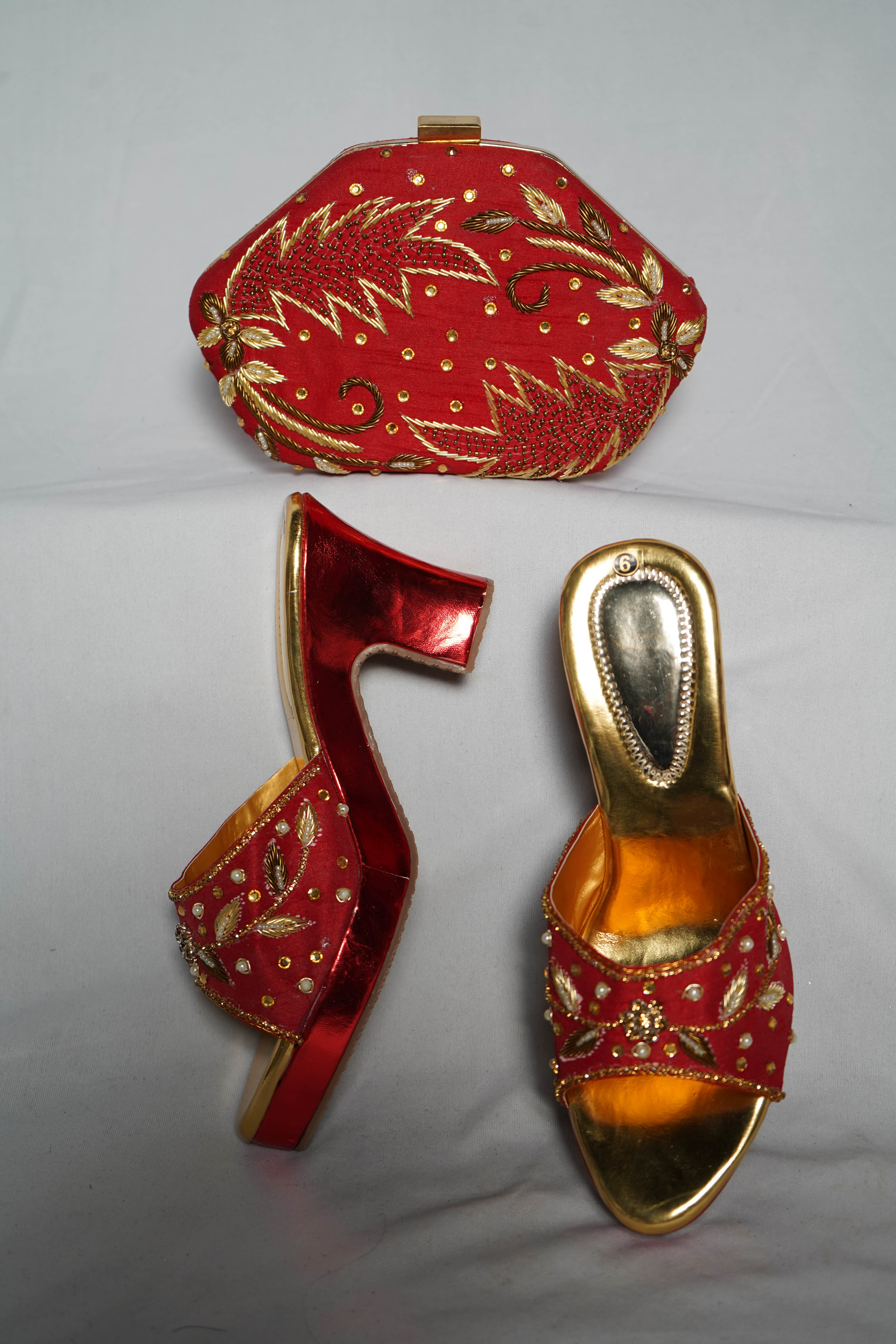Bridals Sandal Red Size: 8