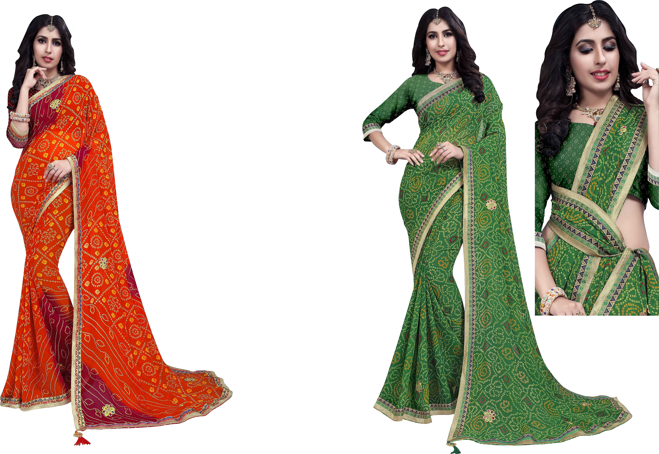 10 Colors Fancy Designer Saree