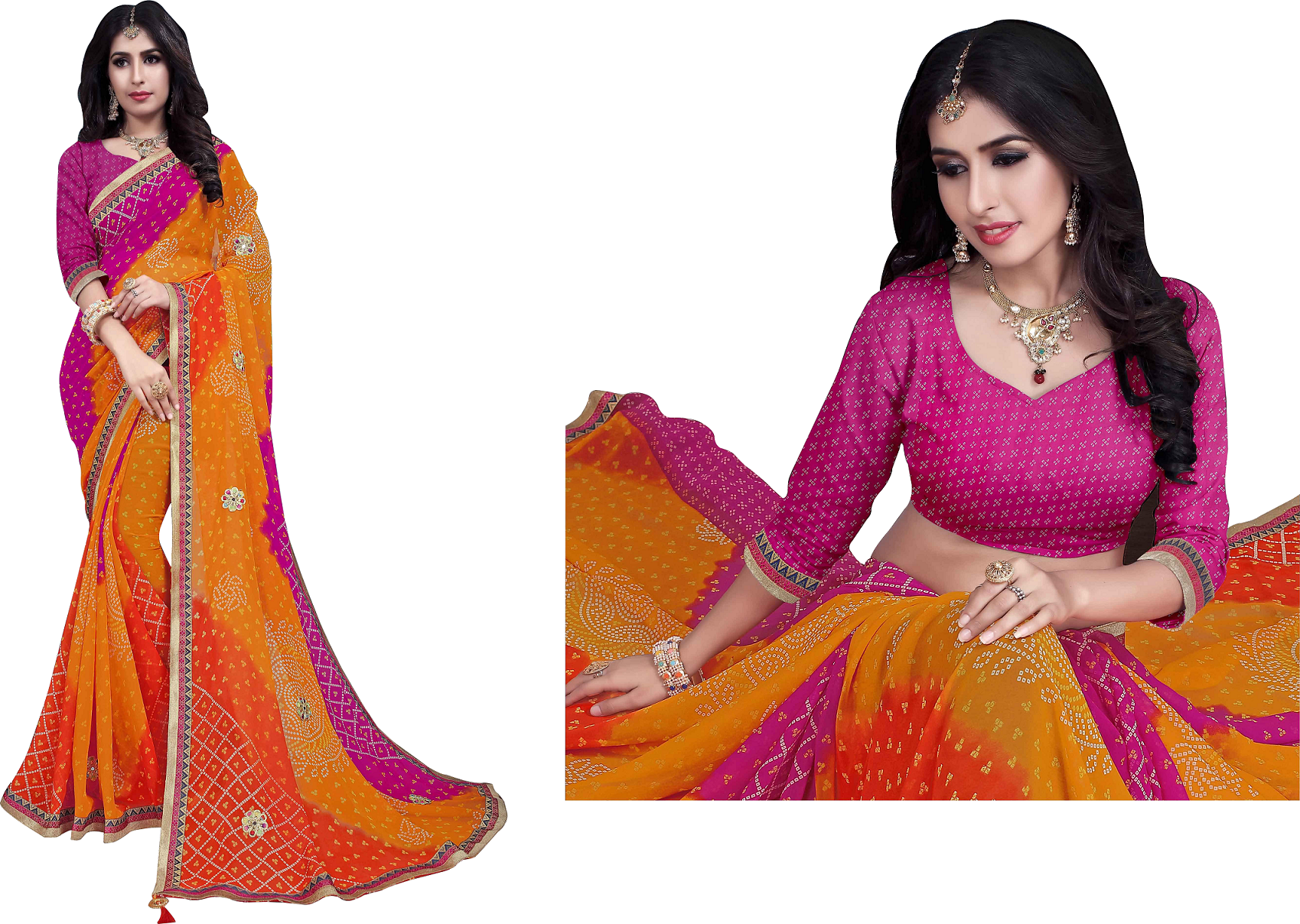 10 Colors Fancy Designer Saree