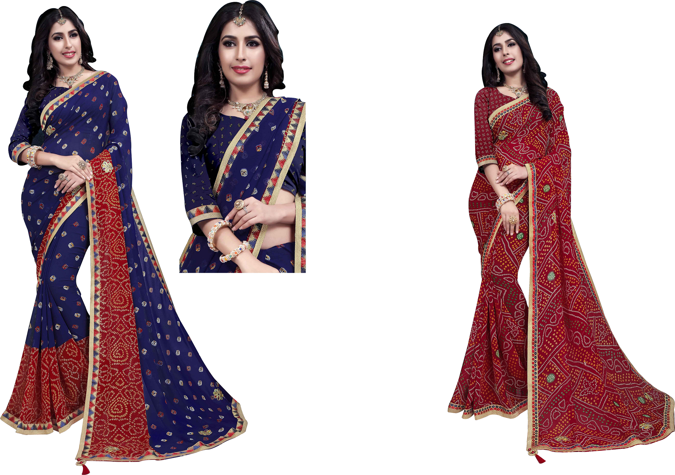 10 Colors Fancy Designer Saree