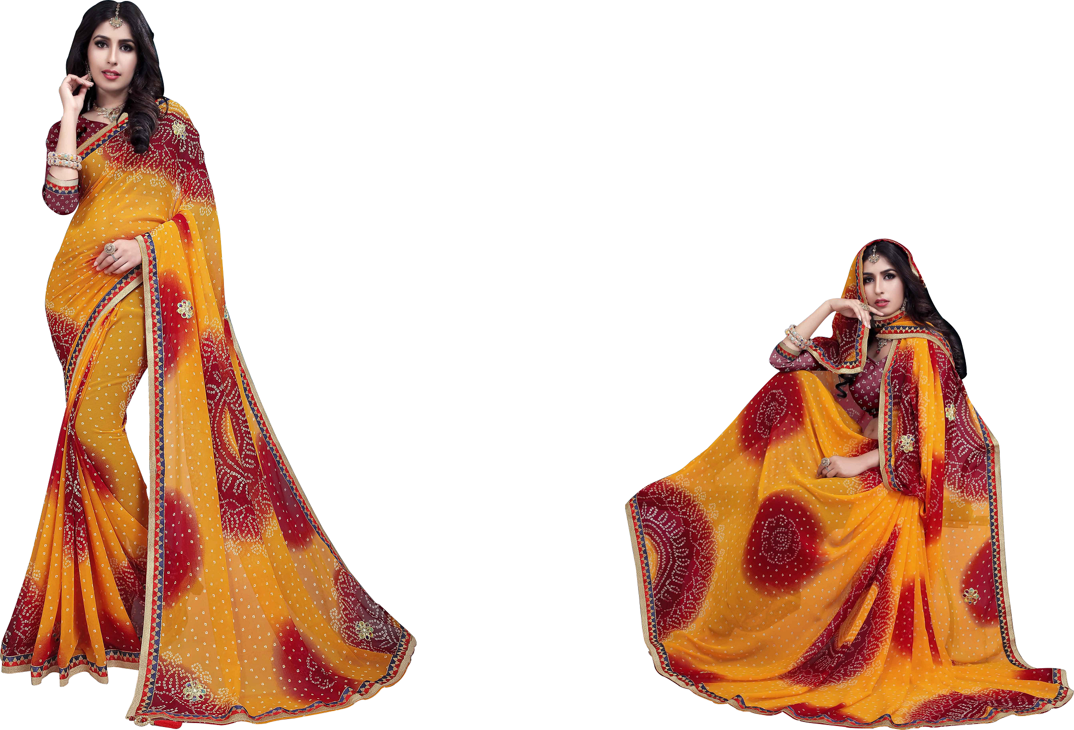 10 Colors Fancy Designer Saree