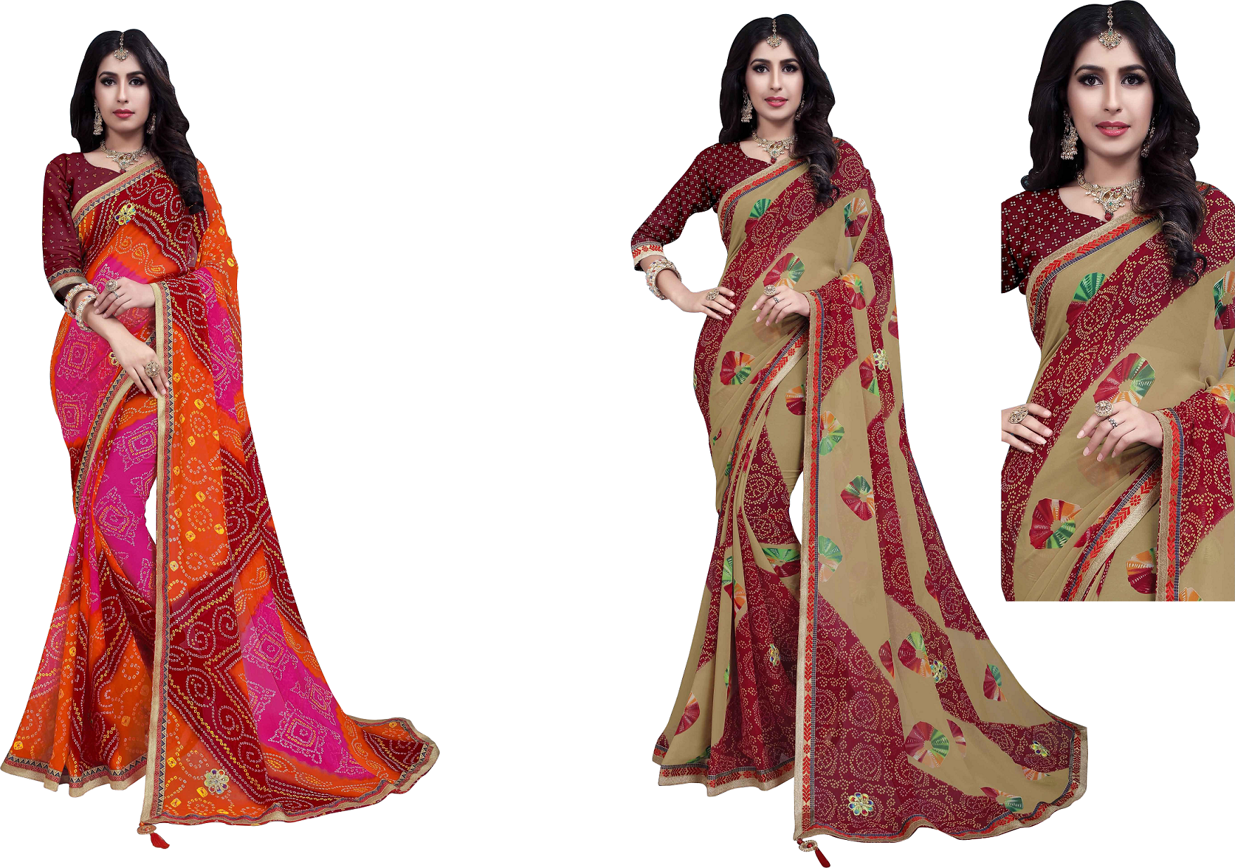 10 Colors Fancy Designer Saree