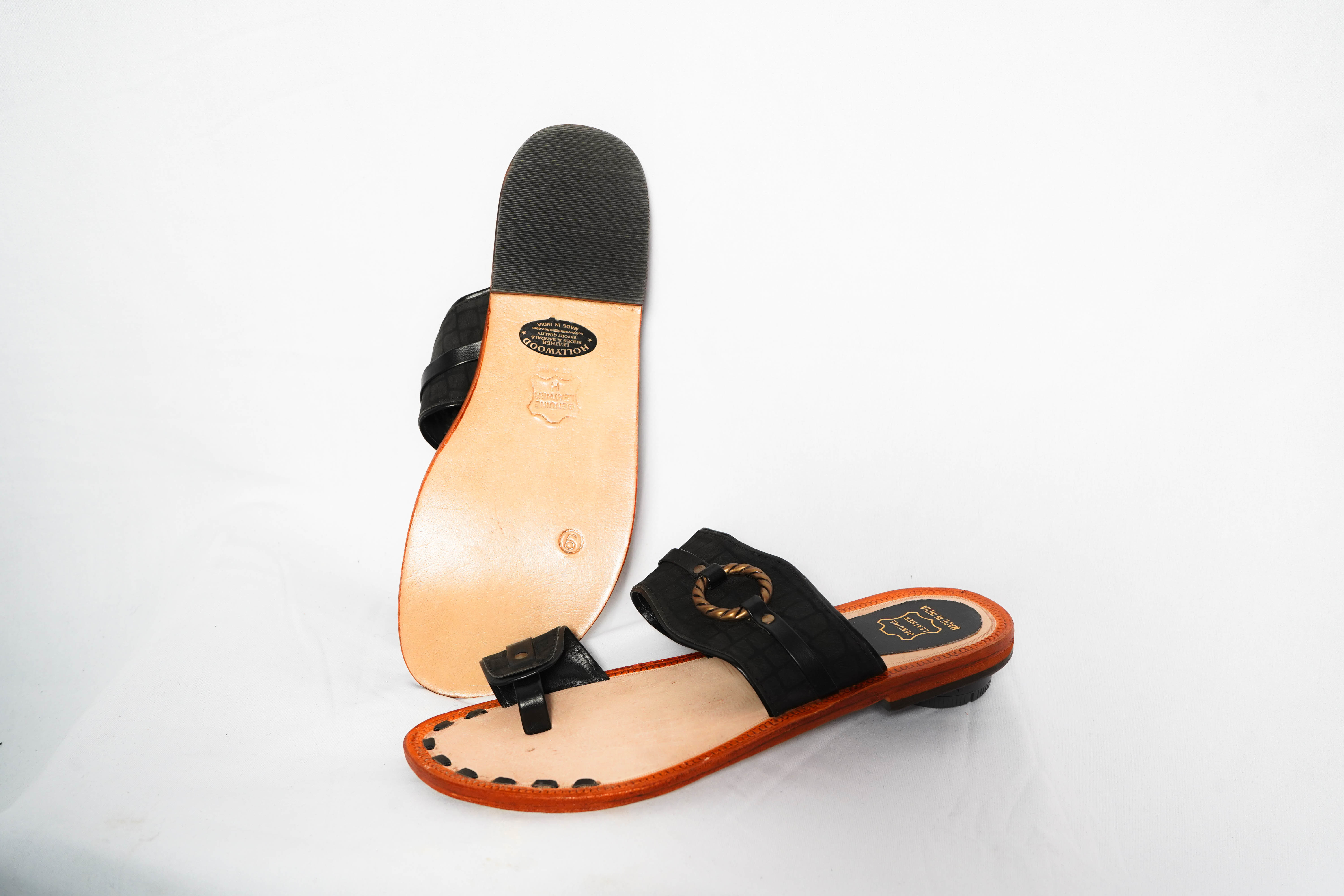 Men's Designer Thump Sandals - Leather & Pu Upper, Sizes 8-11 | Alluring Patterns, Soft Cushioning, Non-slippery Sole