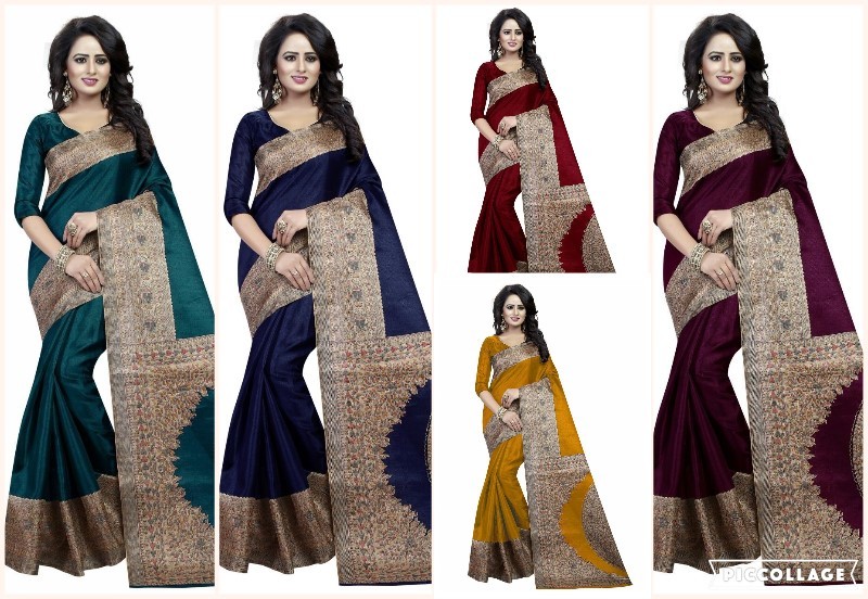Designer Kalamkari Saree - Khadi Silk, 5.5 Mtr Length, Multicolor | Printed, Ideal For Rainy, Spring, Summer, Winter Seasons