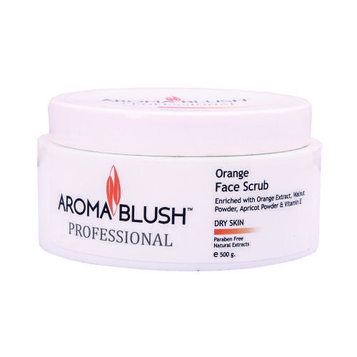 Orange Face Scrub - Enriched With Orange Extracts Gentle On Dry Skin | Nourishes Exfoliates Removes Blackheads Unclogs Pores Fights Blemishes