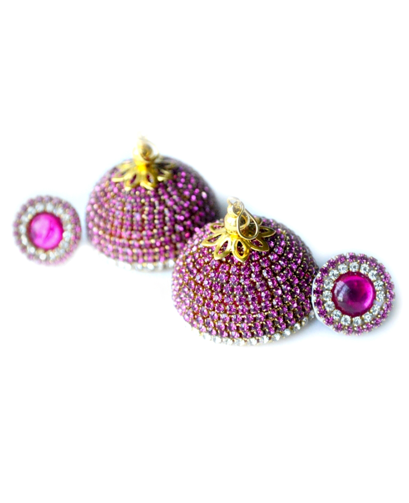 Fashion Silk Thread Stone Earrings Gender: Women