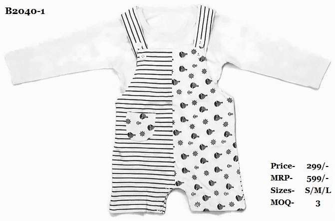 Dungaree - Cotton, Size S/m/l | Breathable, Washable, Unisex, Trendy For Ages 0-3 Years, Summer Wear