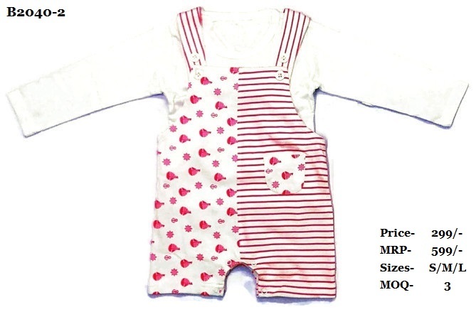 Dungaree - Cotton, Size S/m/l | Breathable, Washable, Unisex, Trendy For Ages 0-3 Years, Summer Wear