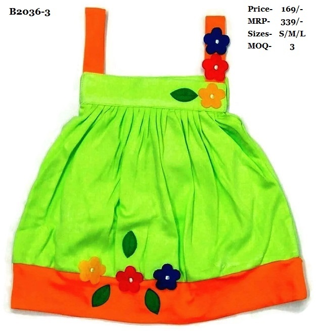 Frock - Cotton Summer Dress For Girls | Washable, Available In Sizes S, M, L, Modern Style, Perfect For Warm Weather Adventures