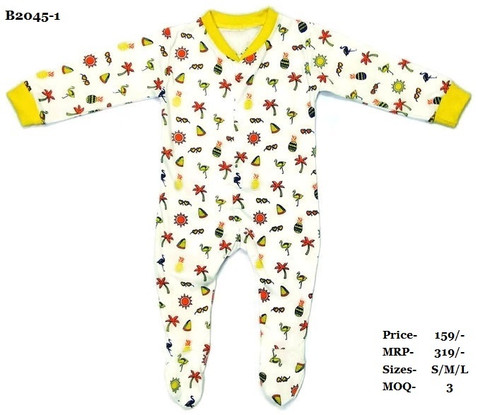 Rompers - Cotton Unisex Summer Wear For Ages 0-3 Yrs | Washable, Available In Sizes S, M, L, Stylish Western Design