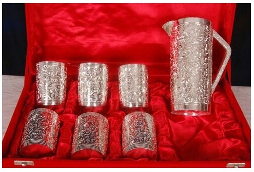 Gold Golden Lemon Set With Red Velvet Box