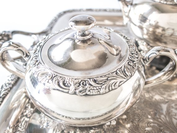 Nickel Silver Plated Tea Set For Home