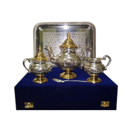 Brass 43 Wonderful Of Gold Plated Tea Set