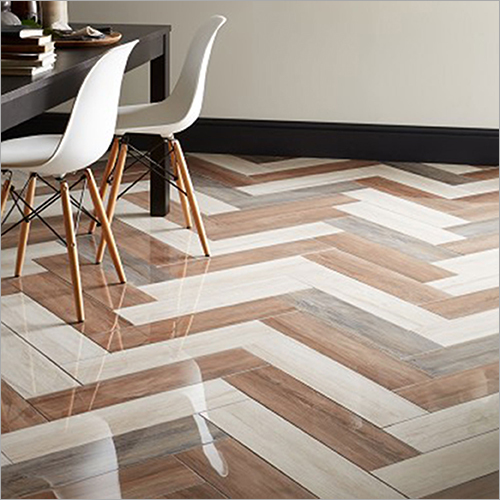 Tiles Floor - Ceramic Material | Mirror-Like Finish, Scratch & Stain Resistance, Hassle-Free Installation, Fade Proof Nature