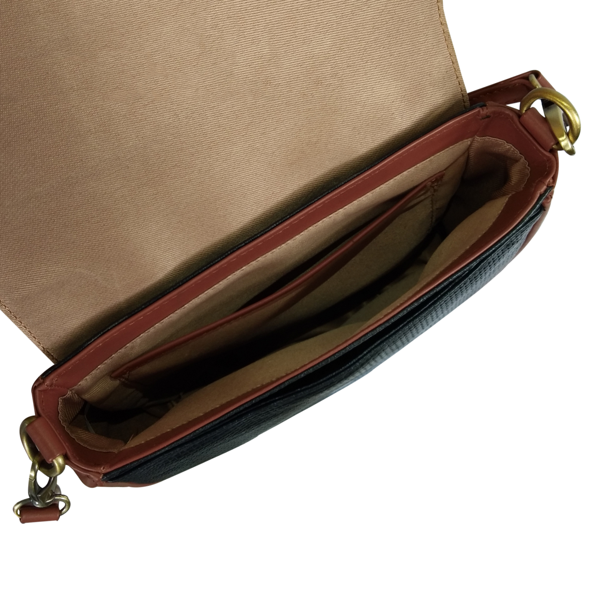 Trishikha Women's Genuine Croco Printed Leather Shoulder Bag - 24x22x6 Cm, Adjustable Detachable Shoulder Strap, Flap Over Magnetic Lock Closure, High Quality Antique Hardware, Trendy Sling Design