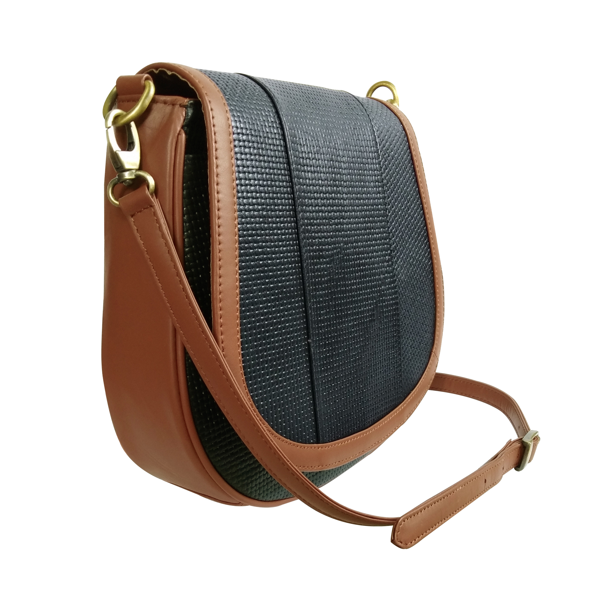 Trishikha Women's Genuine Croco Printed Leather Shoulder Bag - 24x22x6 Cm, Adjustable Detachable Shoulder Strap, Flap Over Magnetic Lock Closure, High Quality Antique Hardware, Trendy Sling Design