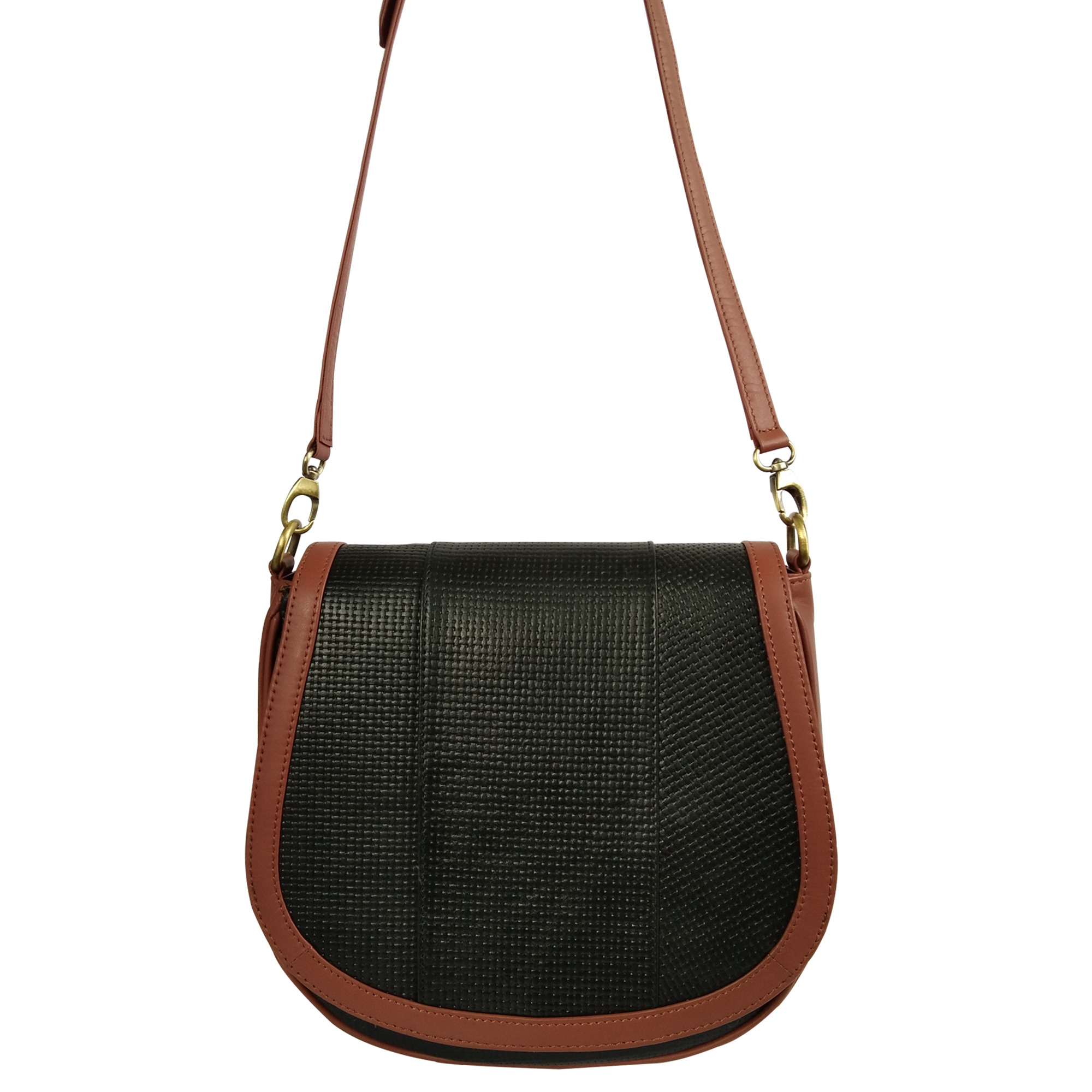 Trishikha Women's Genuine Croco Printed Leather Shoulder Bag - 24x22x6 Cm, Adjustable Detachable Shoulder Strap, Flap Over Magnetic Lock Closure, High Quality Antique Hardware, Trendy Sling Design