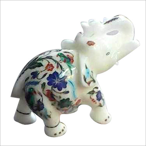 Marble Elephant Statue