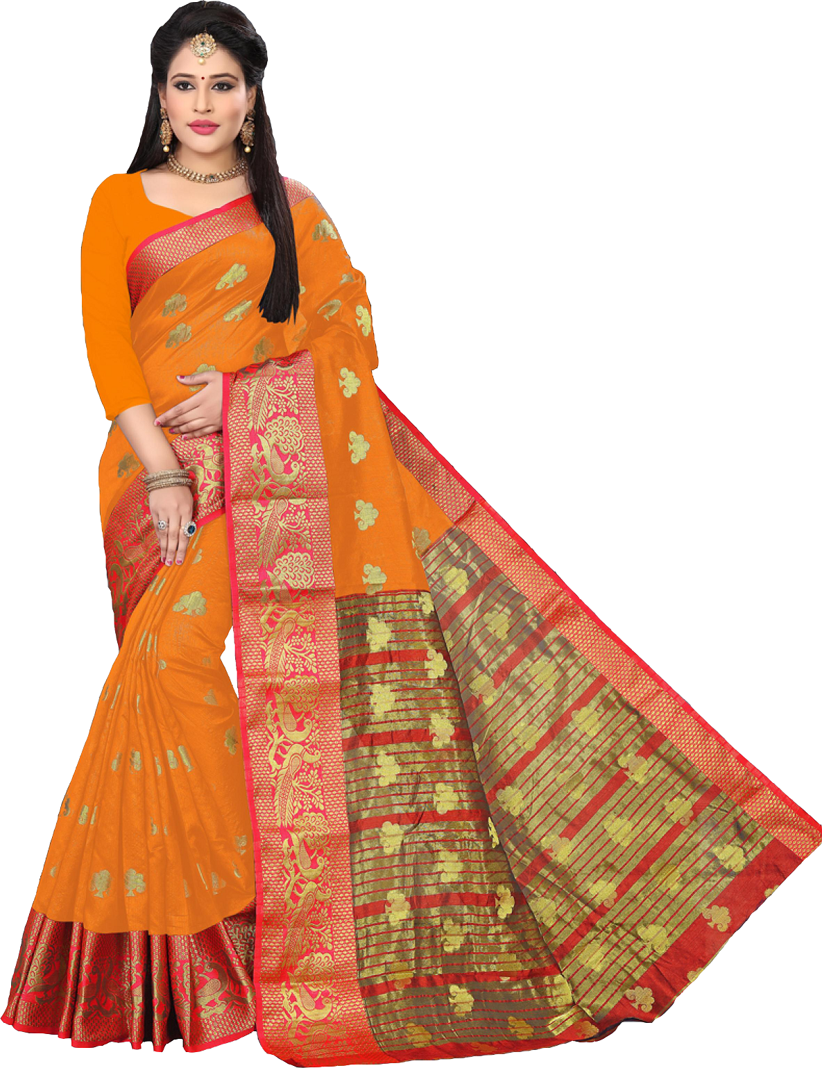 Four Color Silk Saree