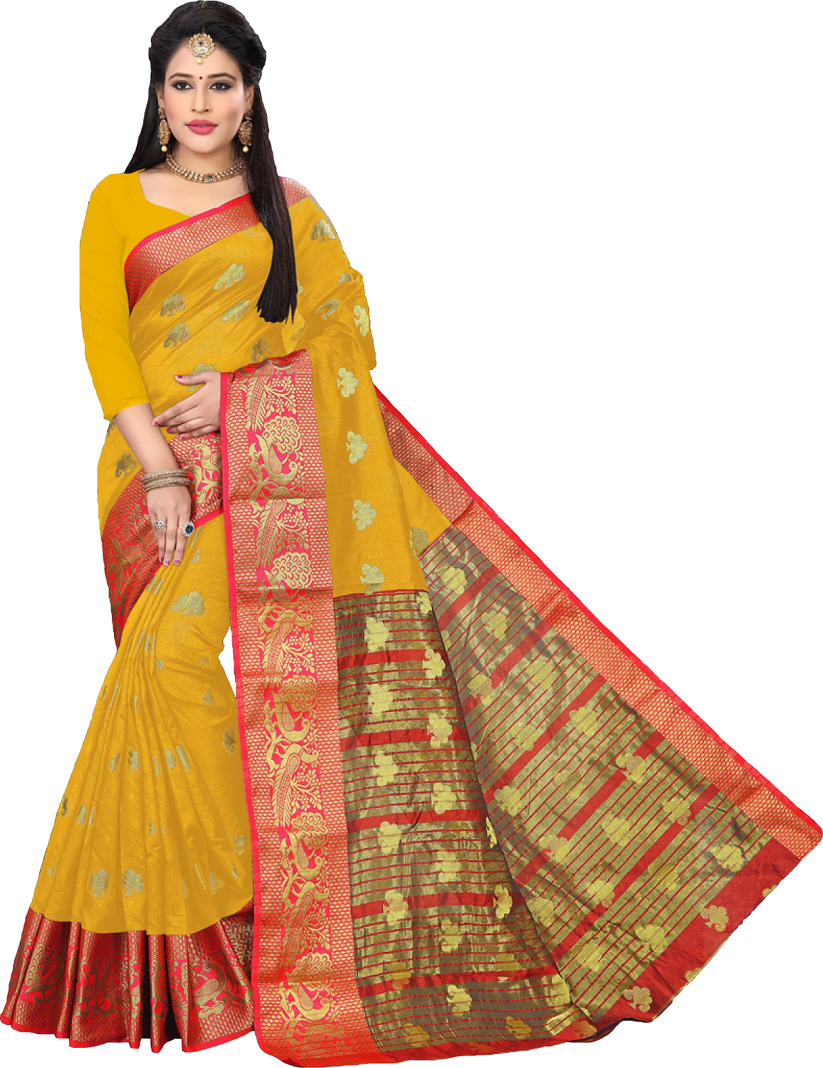 Four Color Silk Saree
