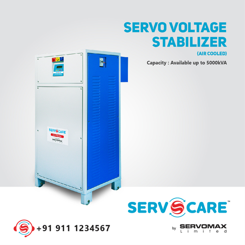 Digital Three Phase Servo Voltage Stabilizer Ambient Temperature: 0-50 Celsius (Oc)
