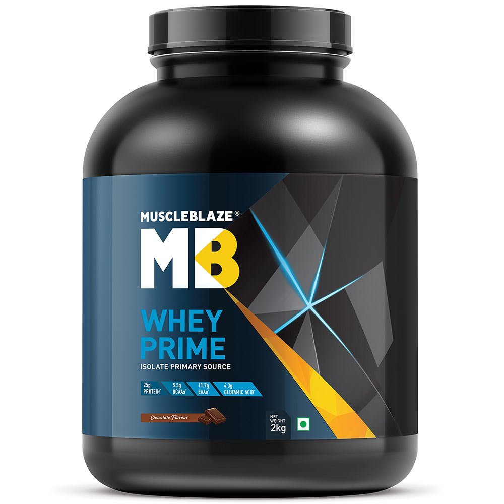 Muscleblaze Whey Prime (80%) Protein2kg (4.4 Lb )Chocolate