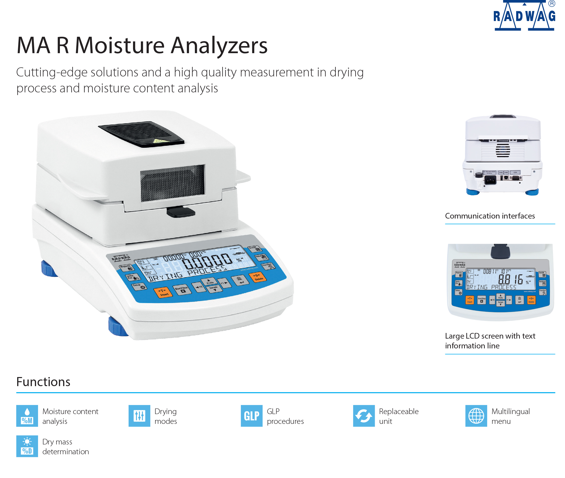 Radwag Moisture Analyzers