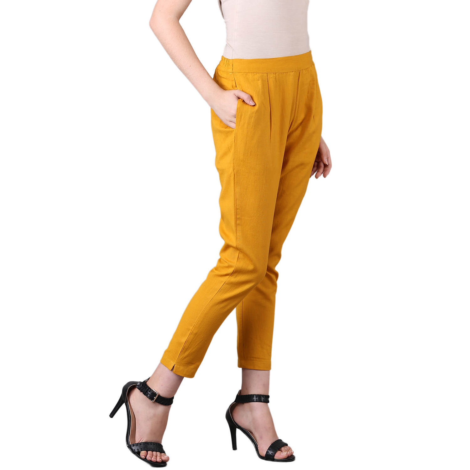 Mustard Cotton Pant
