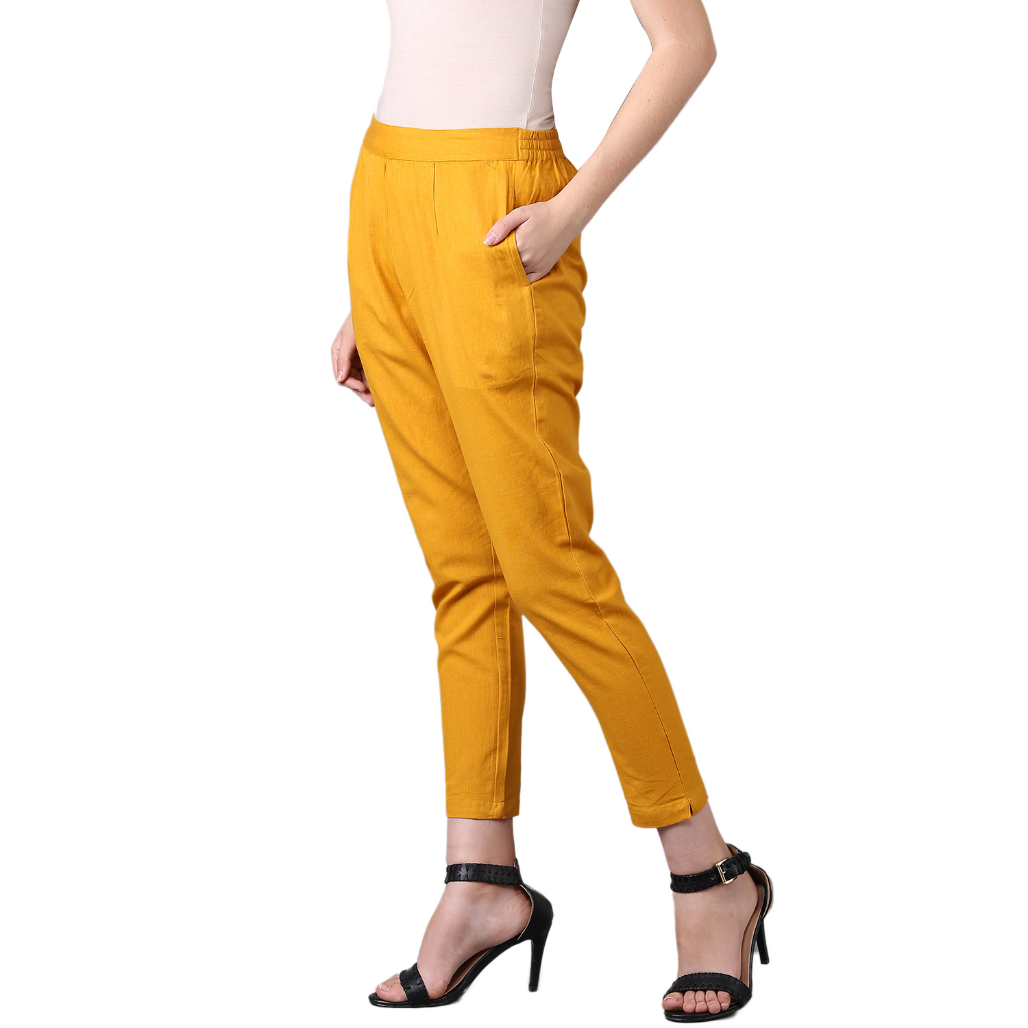 Mustard Cotton Pant