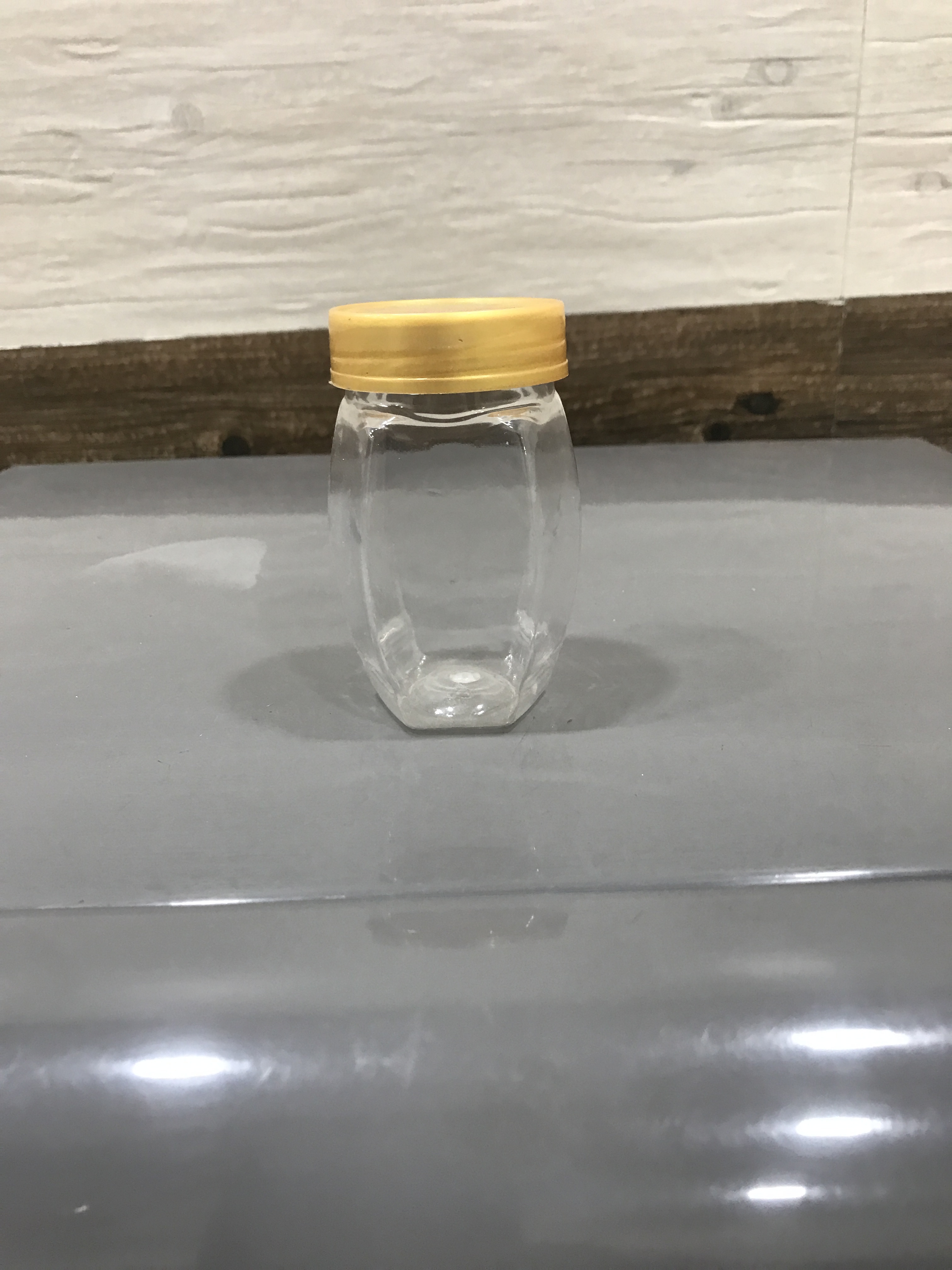 Tranparent Pet Honey Jars