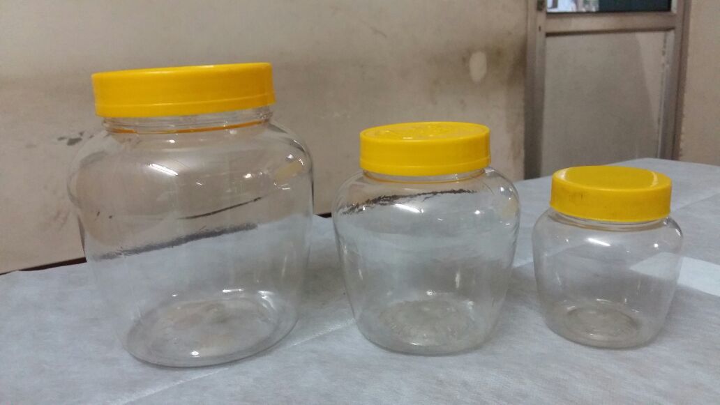 Transparent Pet Ghee Jars