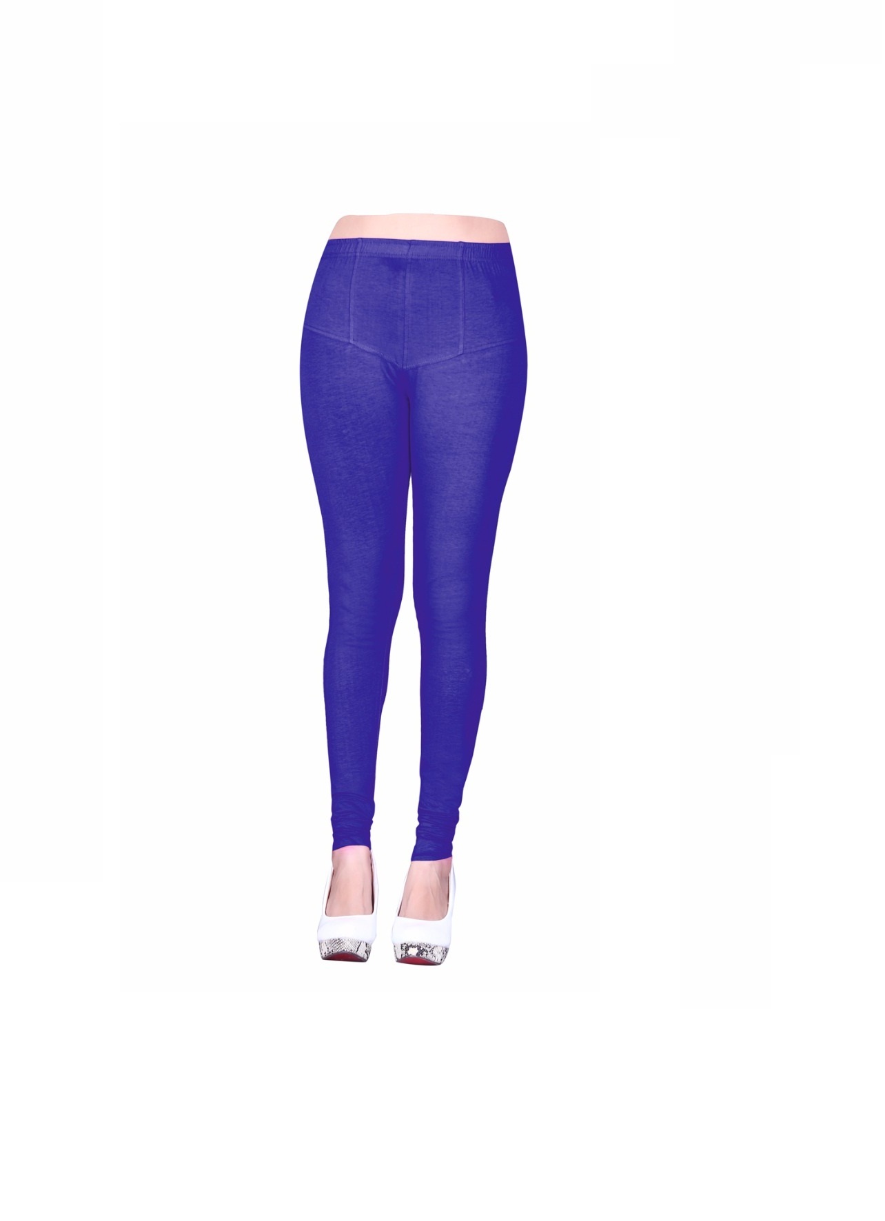 Trifoi Stretchable Leggings - Cotton Material, Plain Pattern | 4-way Stretch Design With 1 Month Fabric Warranty