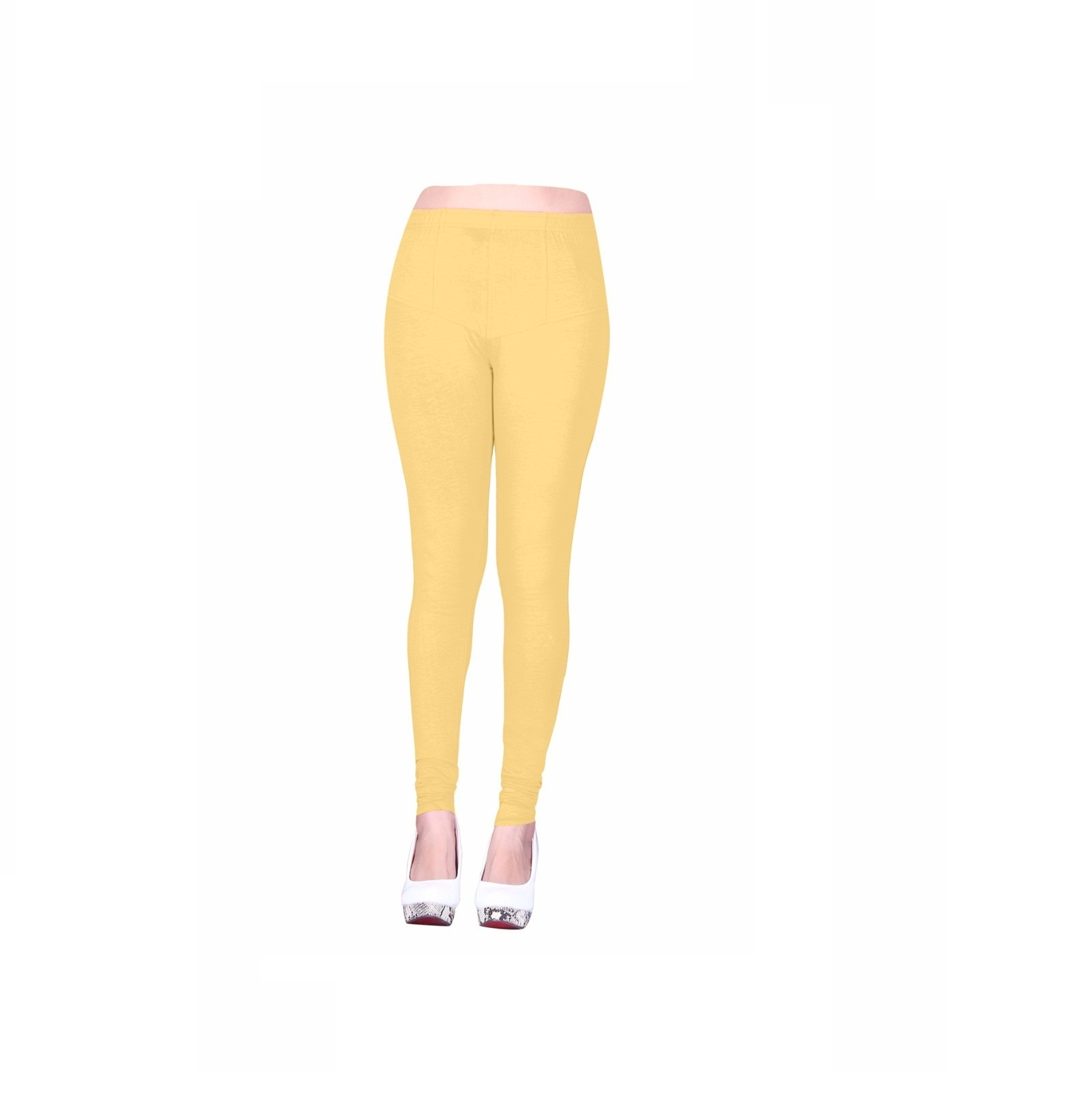 Trifoi Stretchable Leggings - Cotton Material, Plain Pattern | 4-way Stretch Design With 1 Month Fabric Warranty