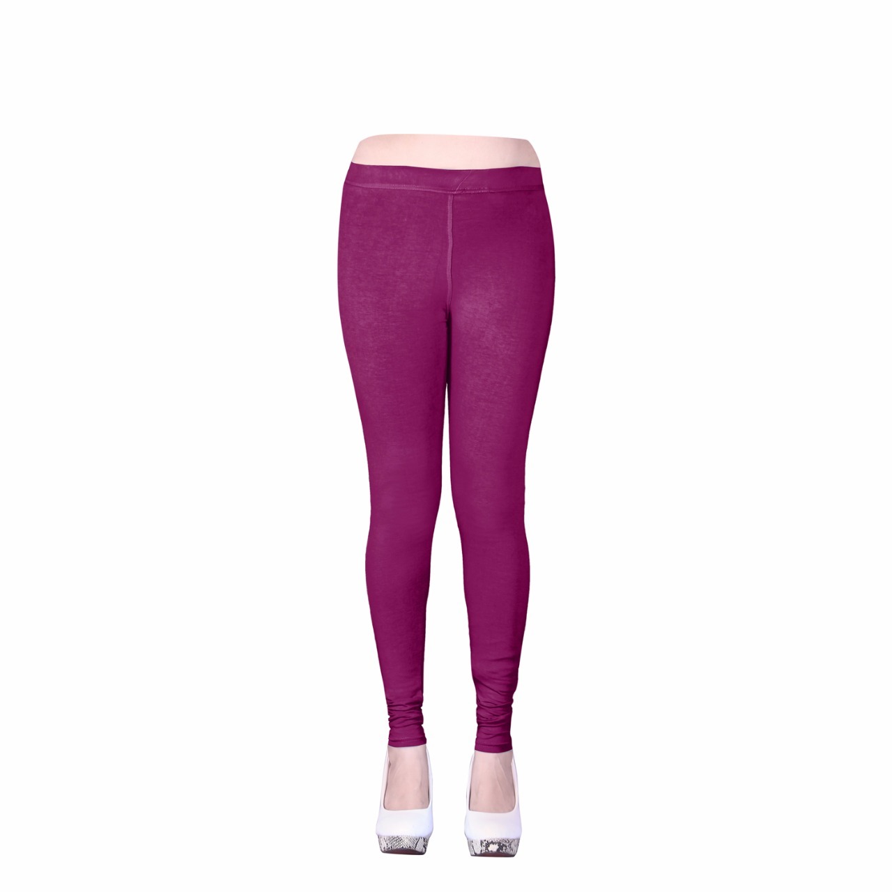 Trifoi Stretchable Leggings - Cotton Material, Plain Pattern | 4-way Stretch Design With 1 Month Fabric Warranty