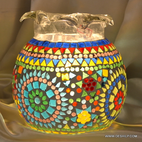Multicolor Decor Mosaic Table Lamp