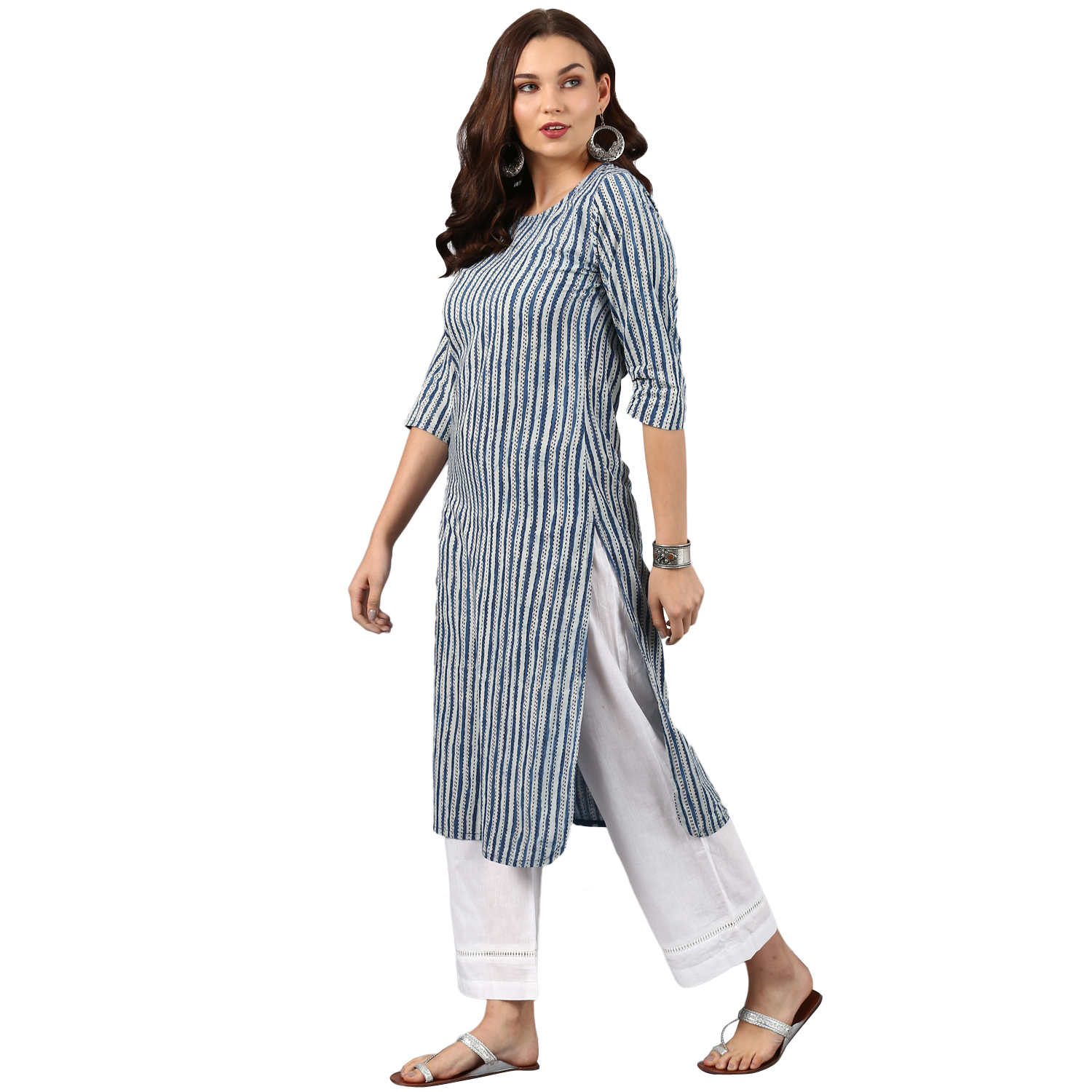 Ladies Cotton Kurta With Pant