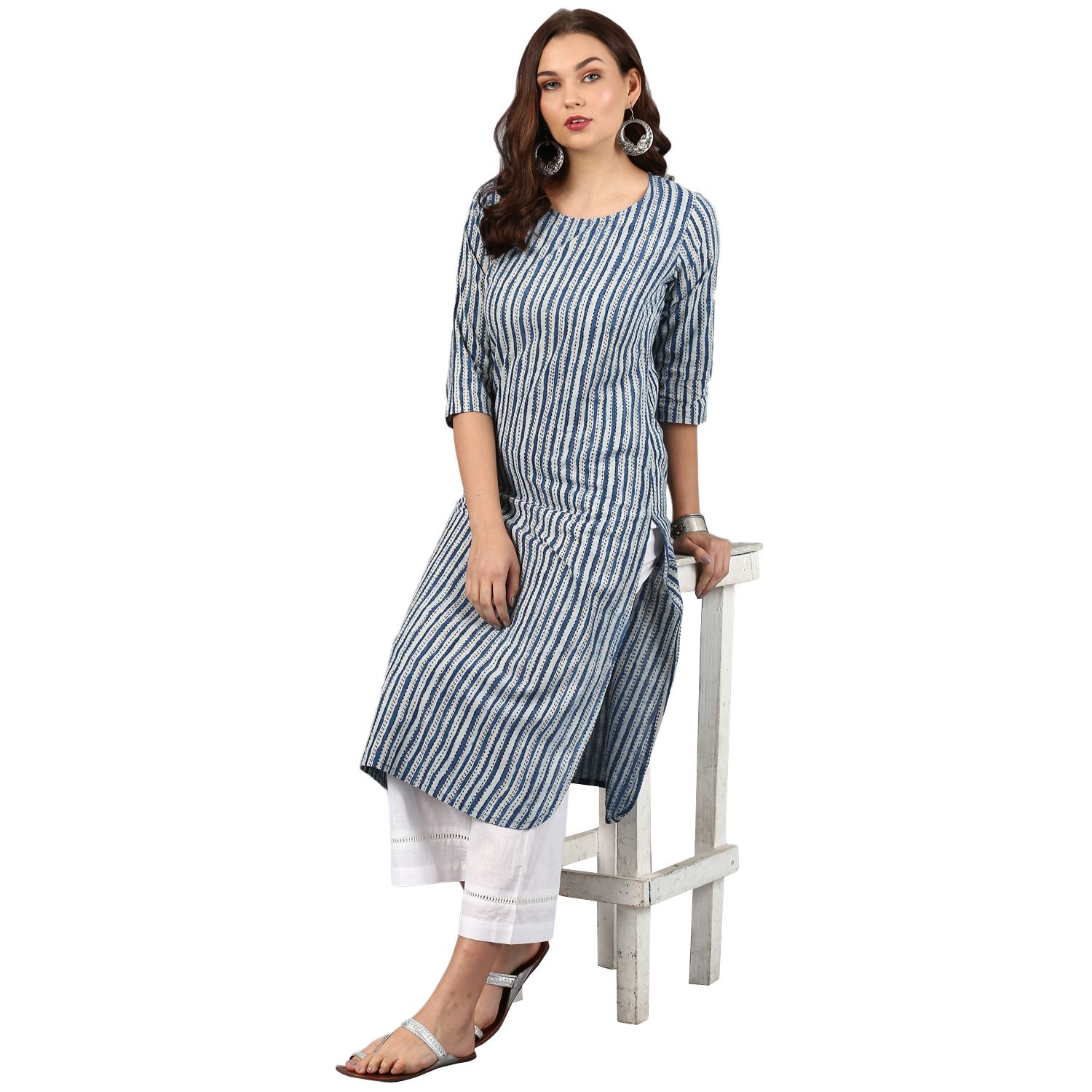 Ladies Cotton Kurta With Pant