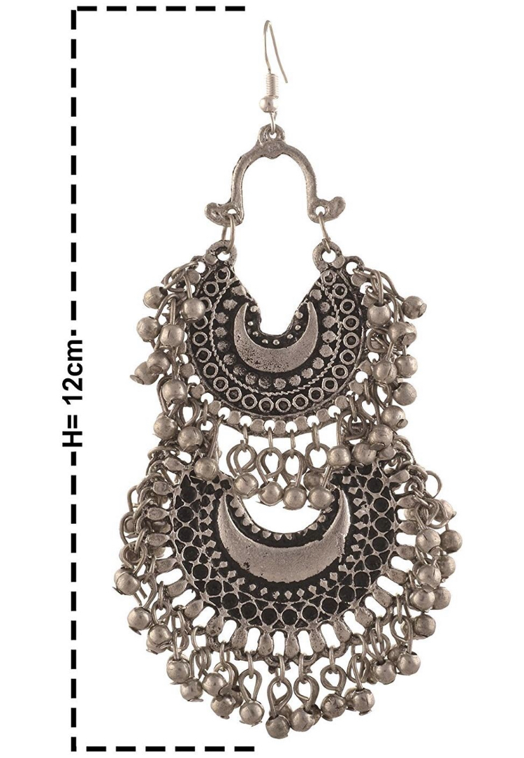 Earrings Stylish Afghani Double Chand