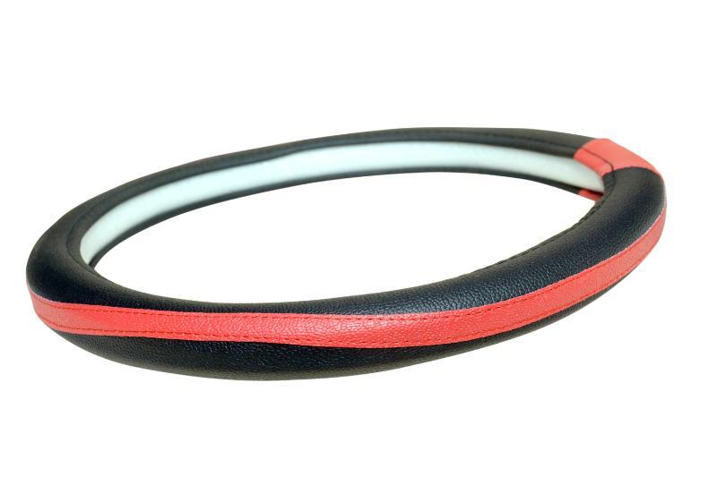 Quanto_black & Orange Steering Cover