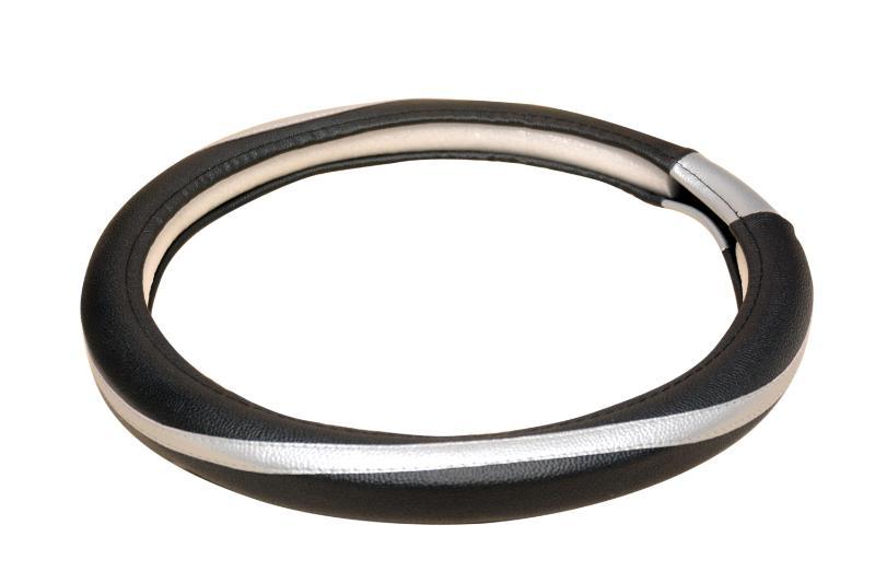 Quanto_black & Orange Steering Cover