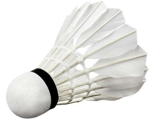 Badminton Shuttlecock - Premium Nylon Material | Lightweight, Aerodynamic Design, Classic White Color